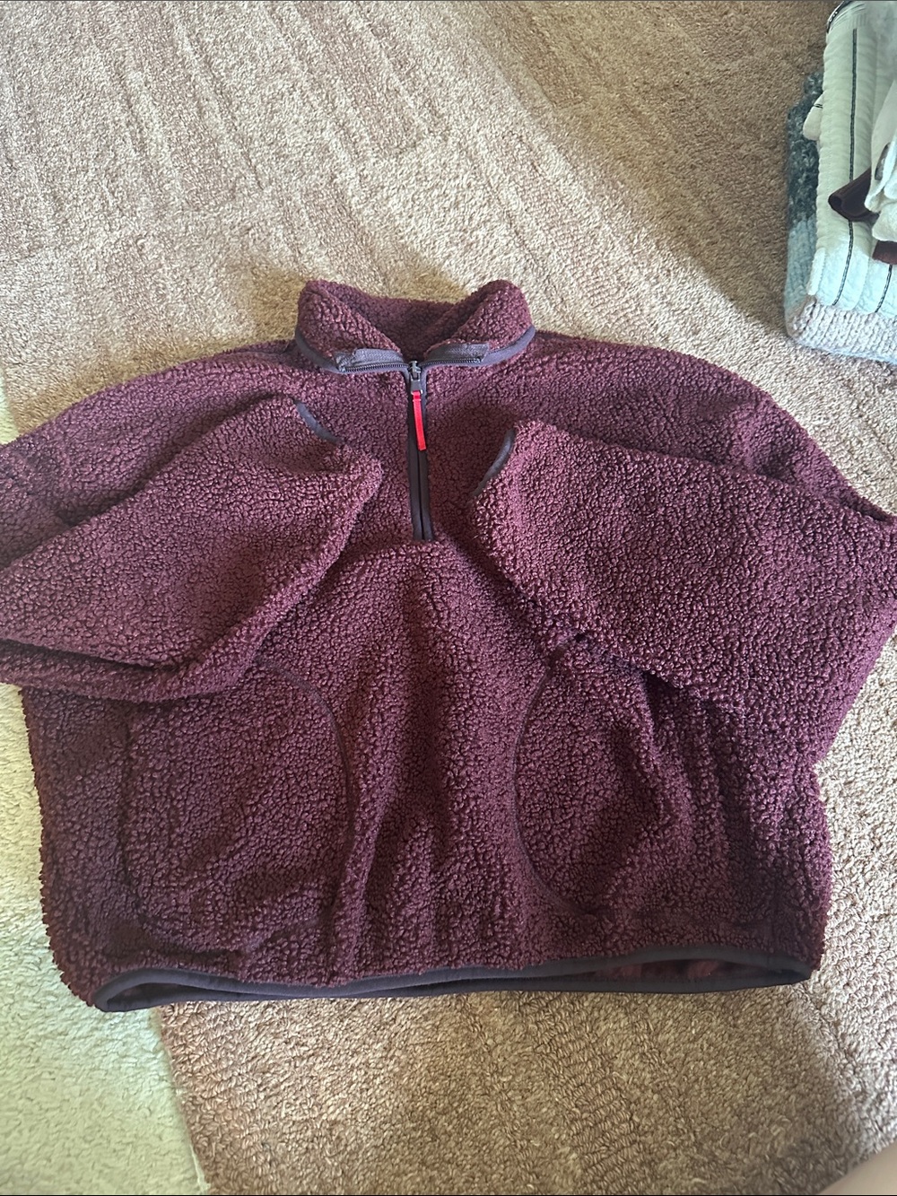 Half-Zip Sherpa Jacket